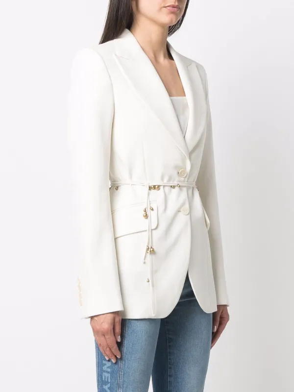 【送料&関税込】Stella McCartney Belted Blazer STELLA MCCARTNEY Belted embellished twill blazer | NET-A-PORTER