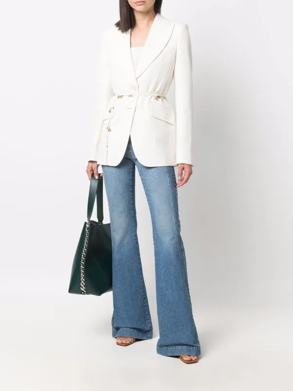 Stella McCartney Belted single-breasted Blazer | Neutrals