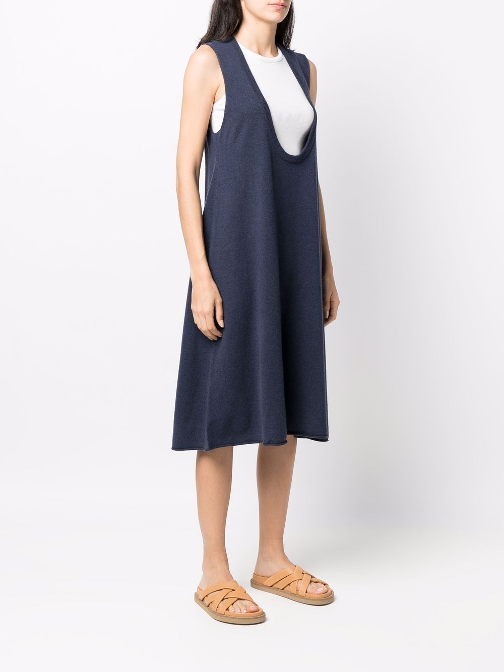 фото Extreme cashmere plunge-neck cashmere dress