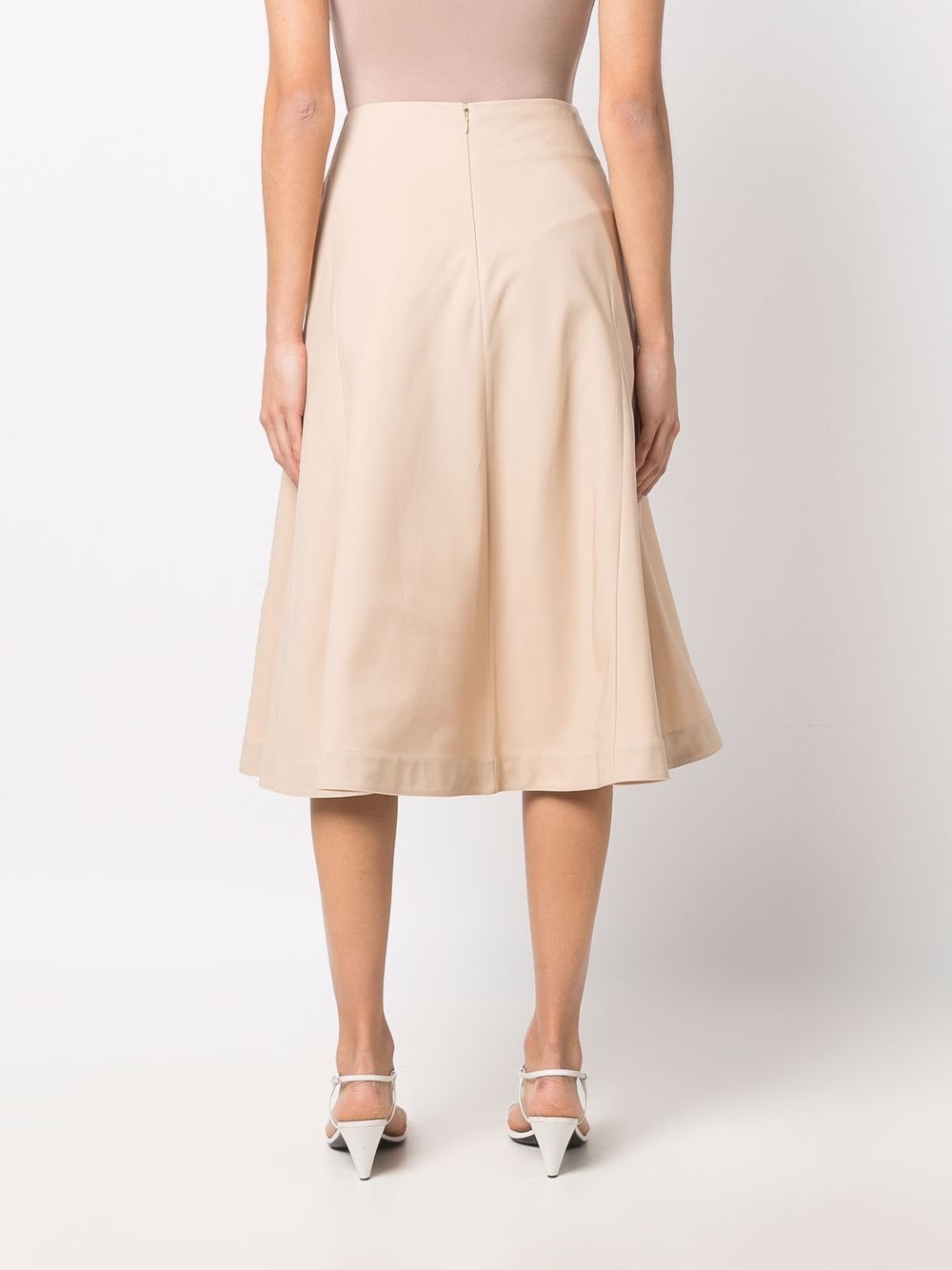 Jil Sander High Waisted Midi Skirt Farfetch 3100