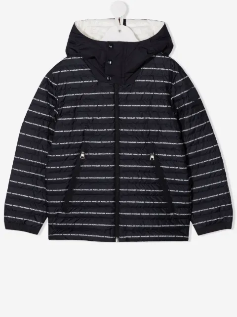 Moncler Enfant logo-print hooded jacket