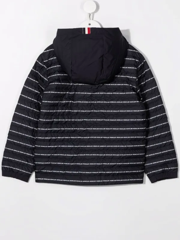 Moncler Enfant モンクレール・アンファン ロゴ フーデッド ジャケット 