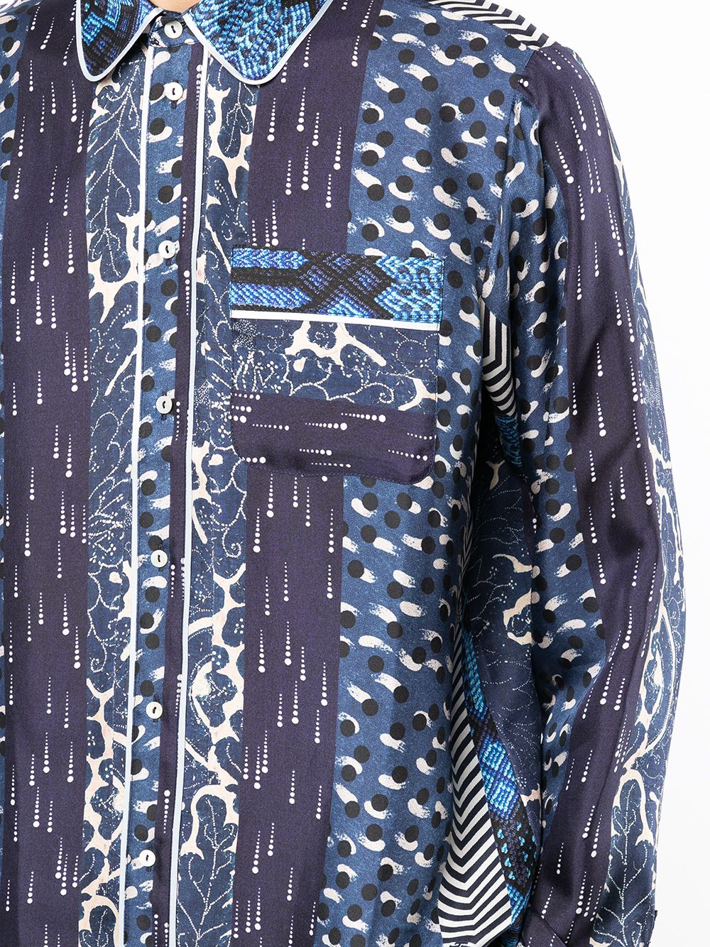 фото Pierre-louis mascia шелковая рубашка с принтом