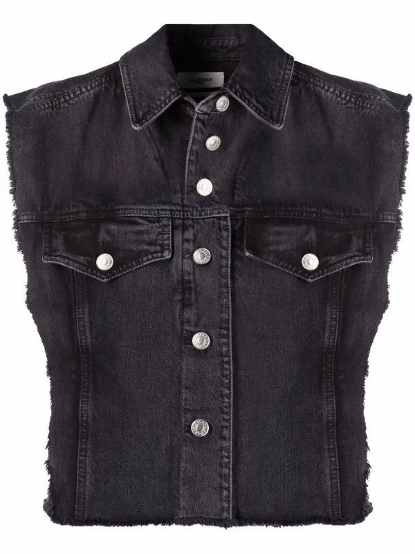 Tyra Sleeveless Denim Jacket - Farfetch