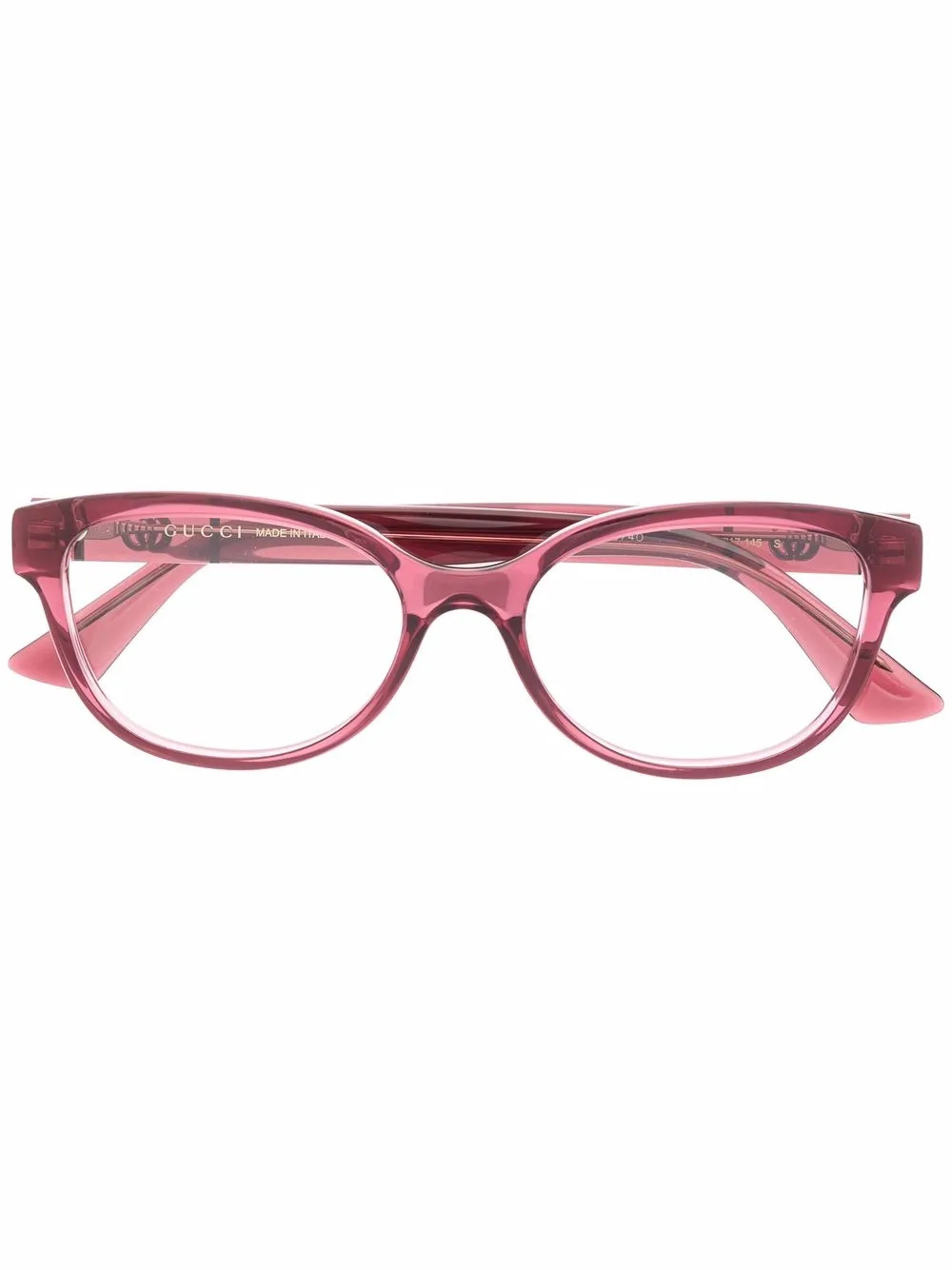 

Gucci Eyewear lentes GG11150 con armazón ovalada - Rosado