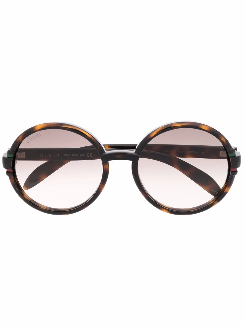 

Gucci Eyewear lentes de sol GG1067S con armazón redonda - Marrón