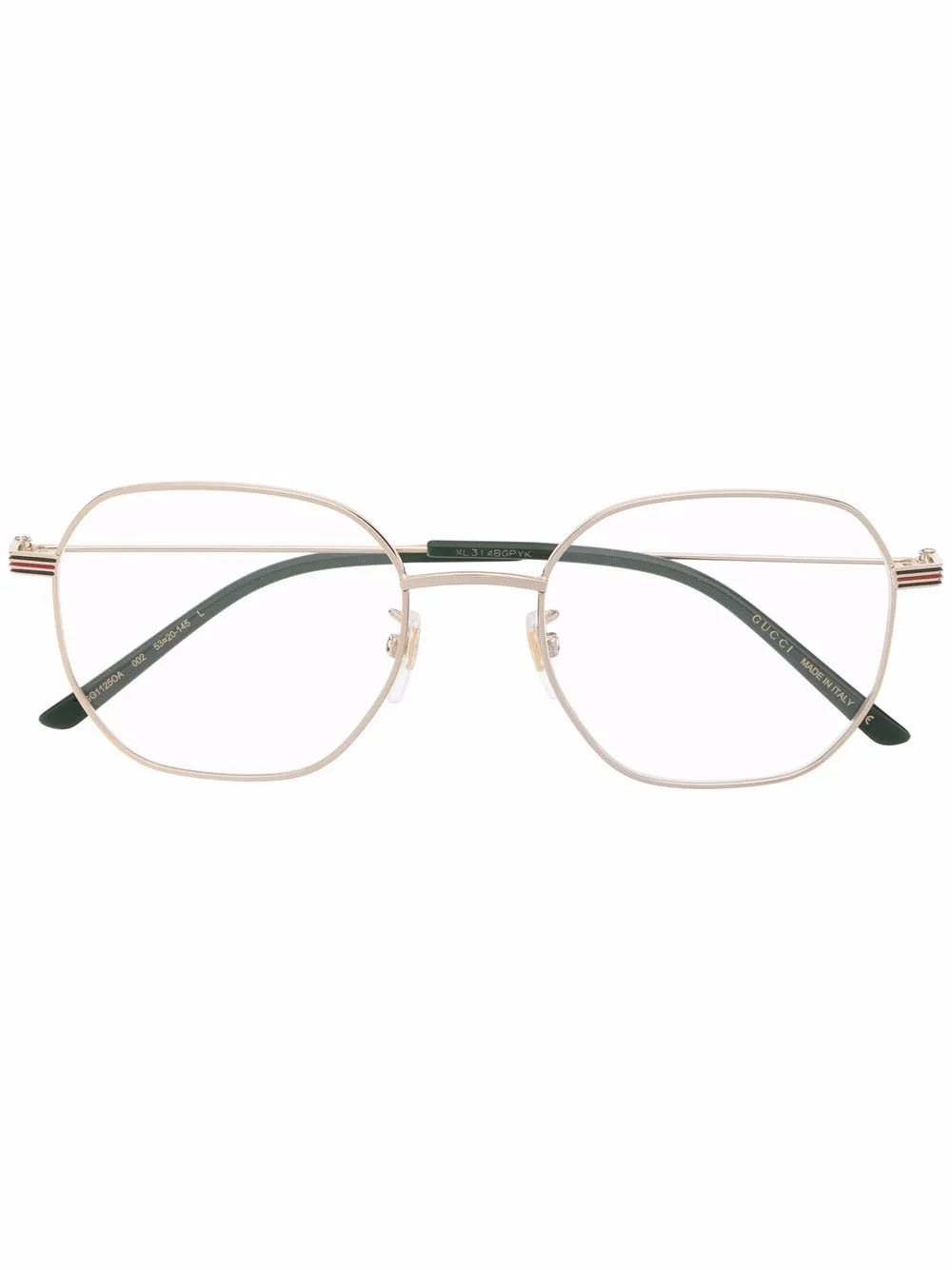 

Gucci Eyewear lentes GG1125O con armazón redonda - Dorado