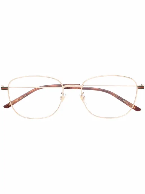 Gucci Eyewear logo square-frame glasses