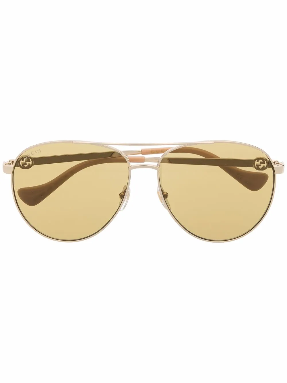

Gucci Eyewear tinted pilot sunglasses - Gold