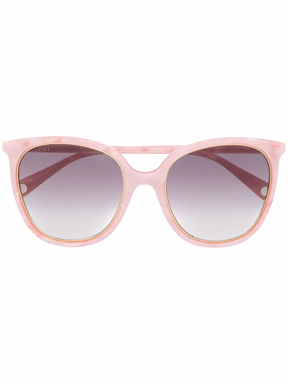 

Gucci Eyewear lentes de sol GG1076S con armazón redonda - Rosado