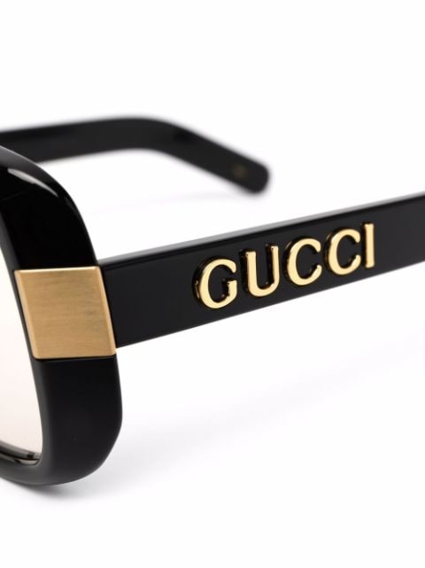 Gucci Eyewear Oversized Frame Eyeglasses Farfetch