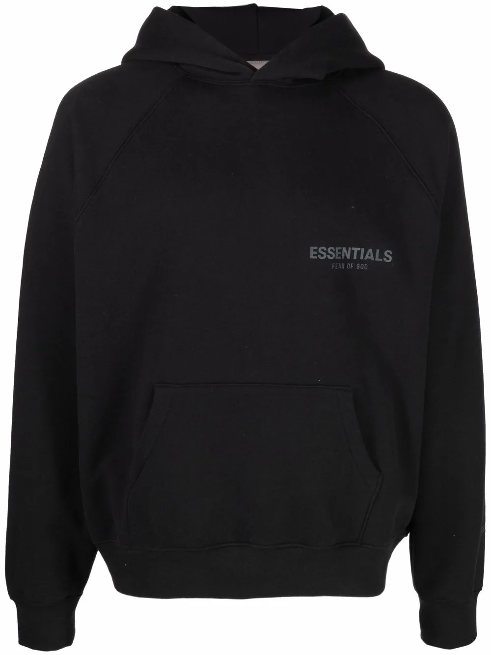 

FEAR OF GOD ESSENTIALS logo-print hoodie - Black