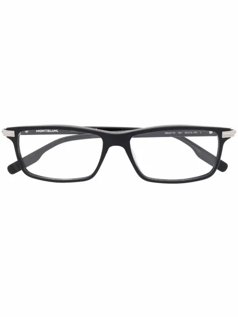 Montblanc lentes con armazón rectangular