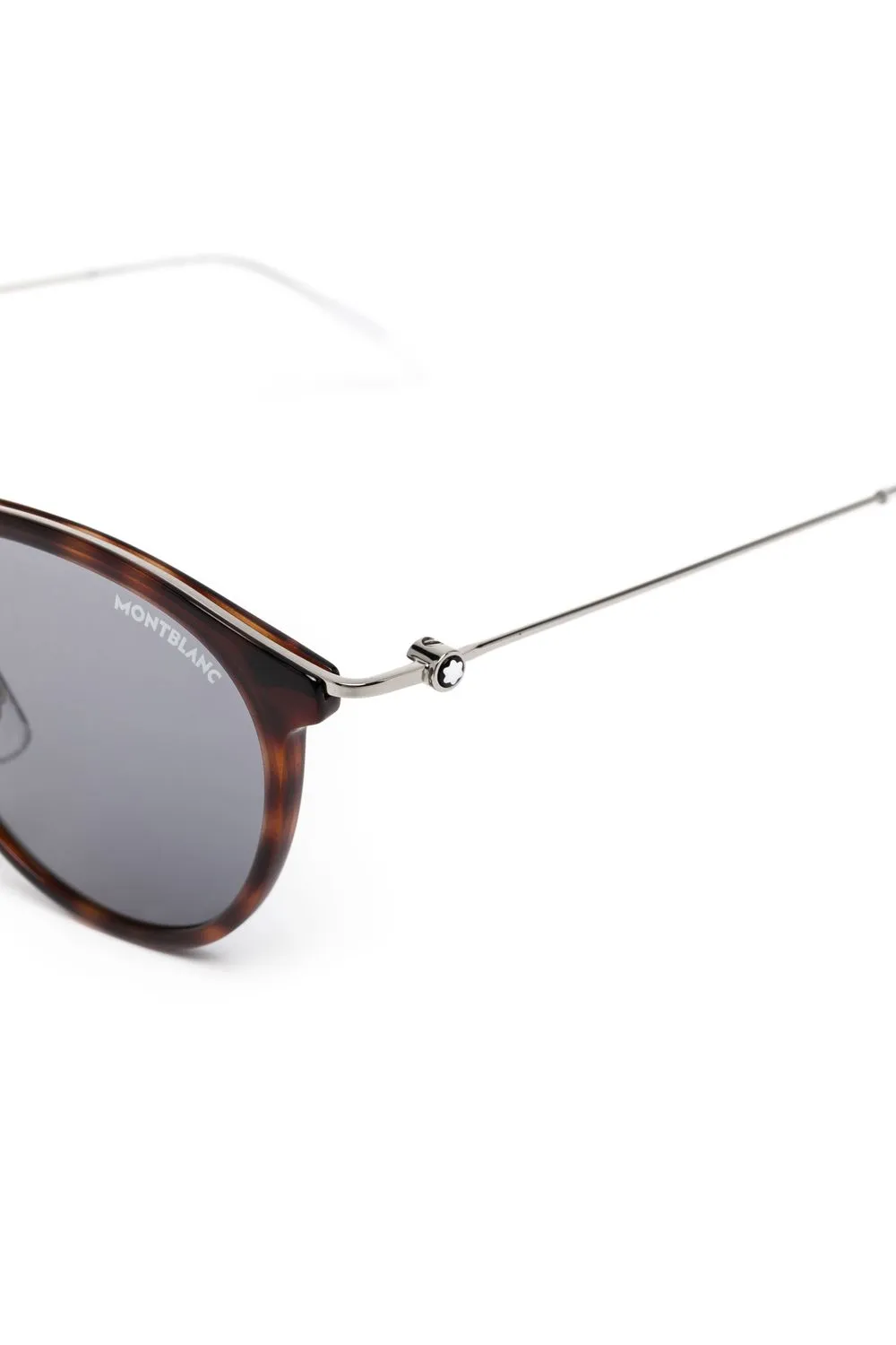 Montblanc MB0204S bril met rond montuur Bruin