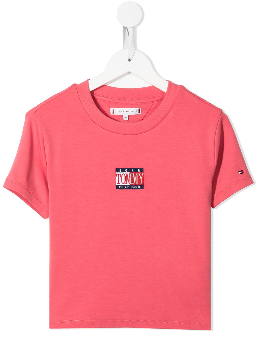 

Tommy Hilfiger Junior playera con logo bordado - Rosado