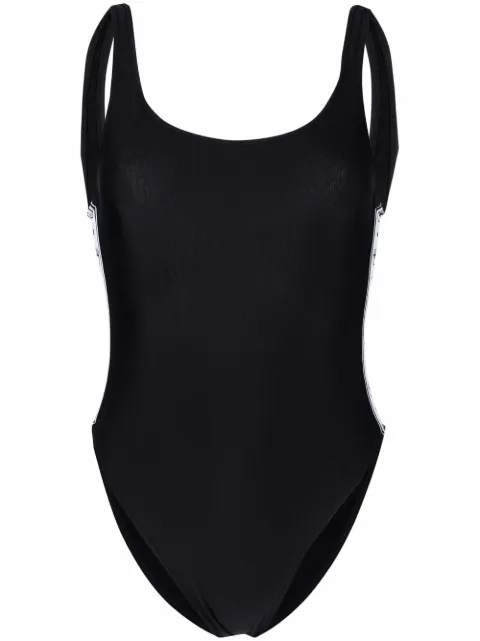 Chiara Ferragni logo-tape open-back one-piece 