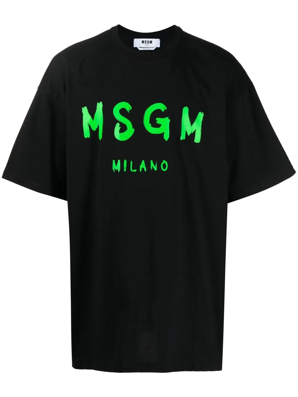 

MSGM playera con logo estampado - Negro