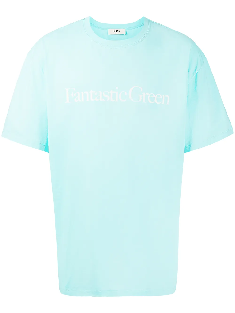 

MSGM playera Fantastic Green - Azul