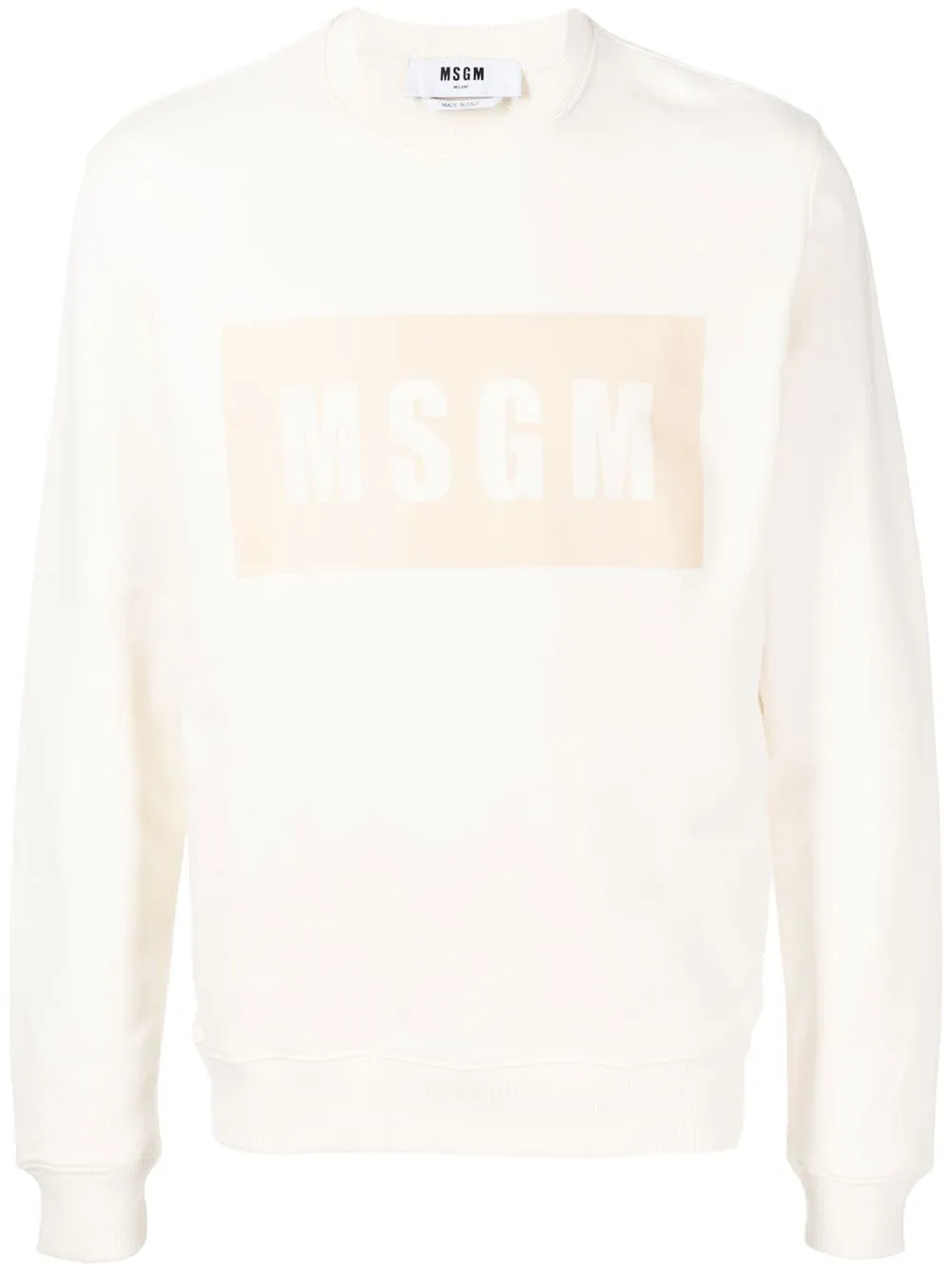 

MSGM logo print sweatshirt - White