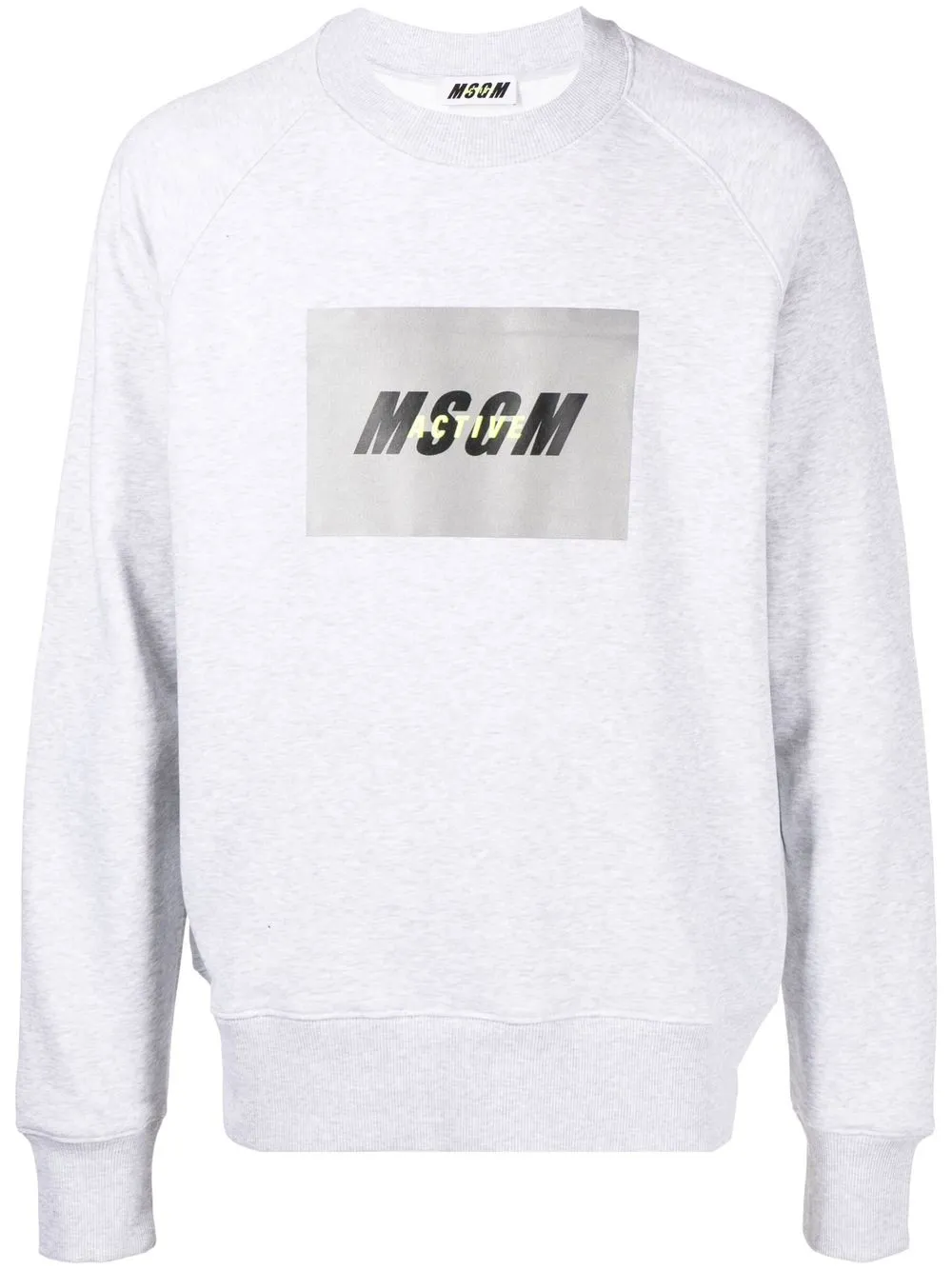 

MSGM sudadera con logo estampado - Gris