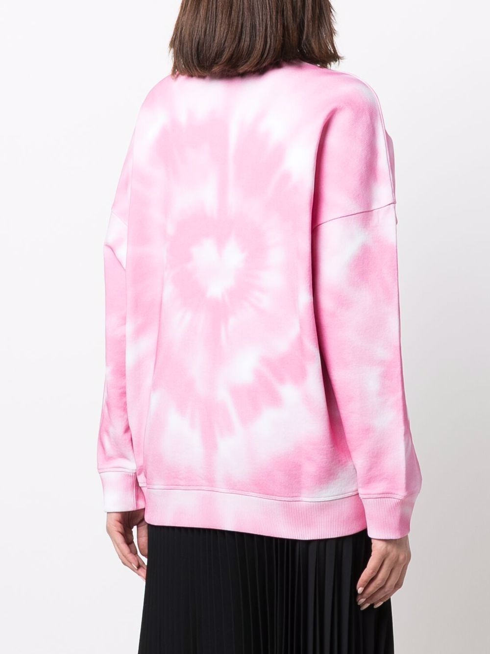 фото Red valentino tie-dye heart pattern sweatshirt