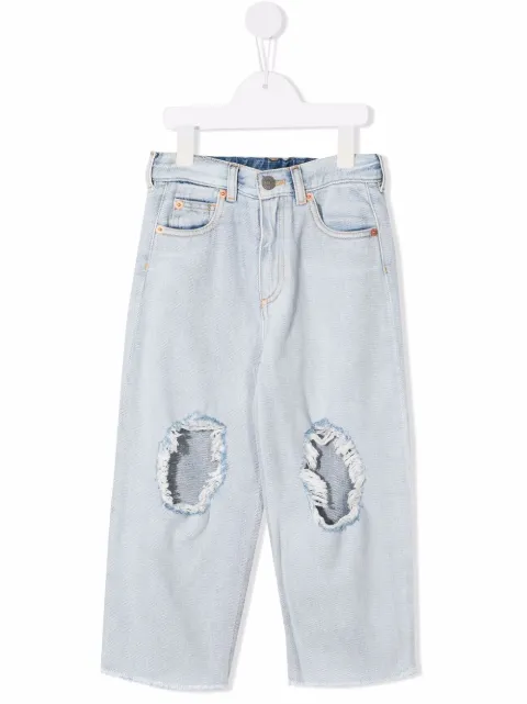 MM6 Maison Margiela Kids Jeans mit Distressed-Detail