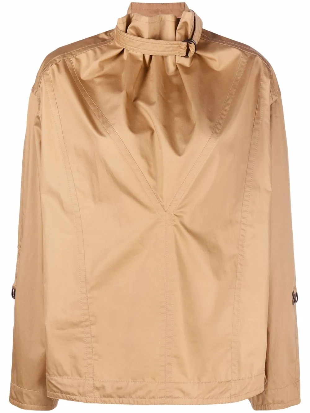 

Isabel Marant blusa con hebilla en el cuello - Marrón