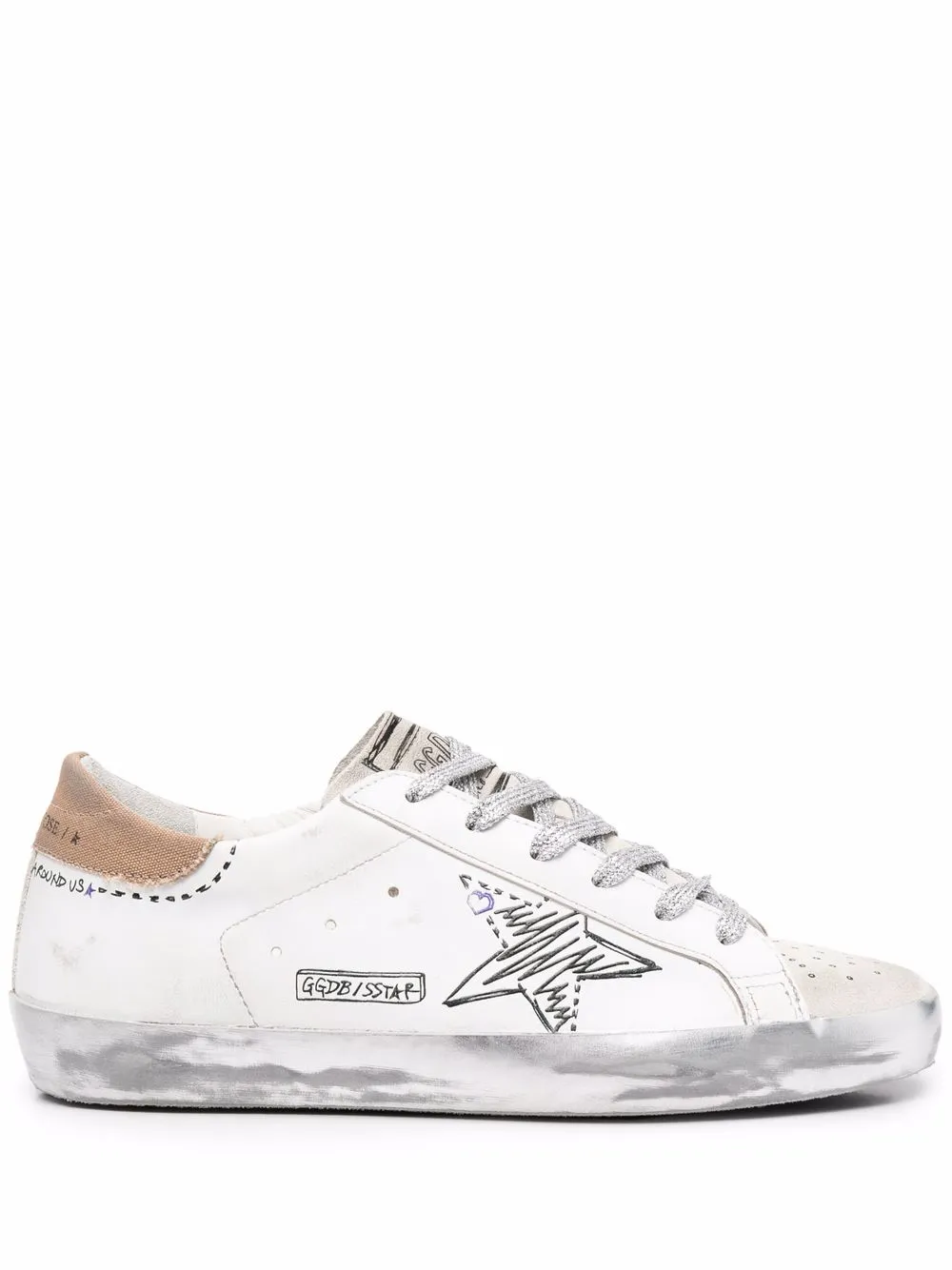 

Golden Goose tenis bajos Super-Star - Blanco