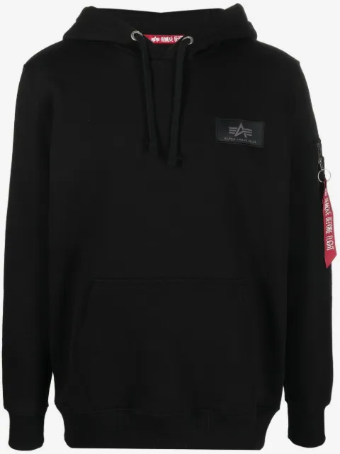 Alpha Industries logo-print hoodie