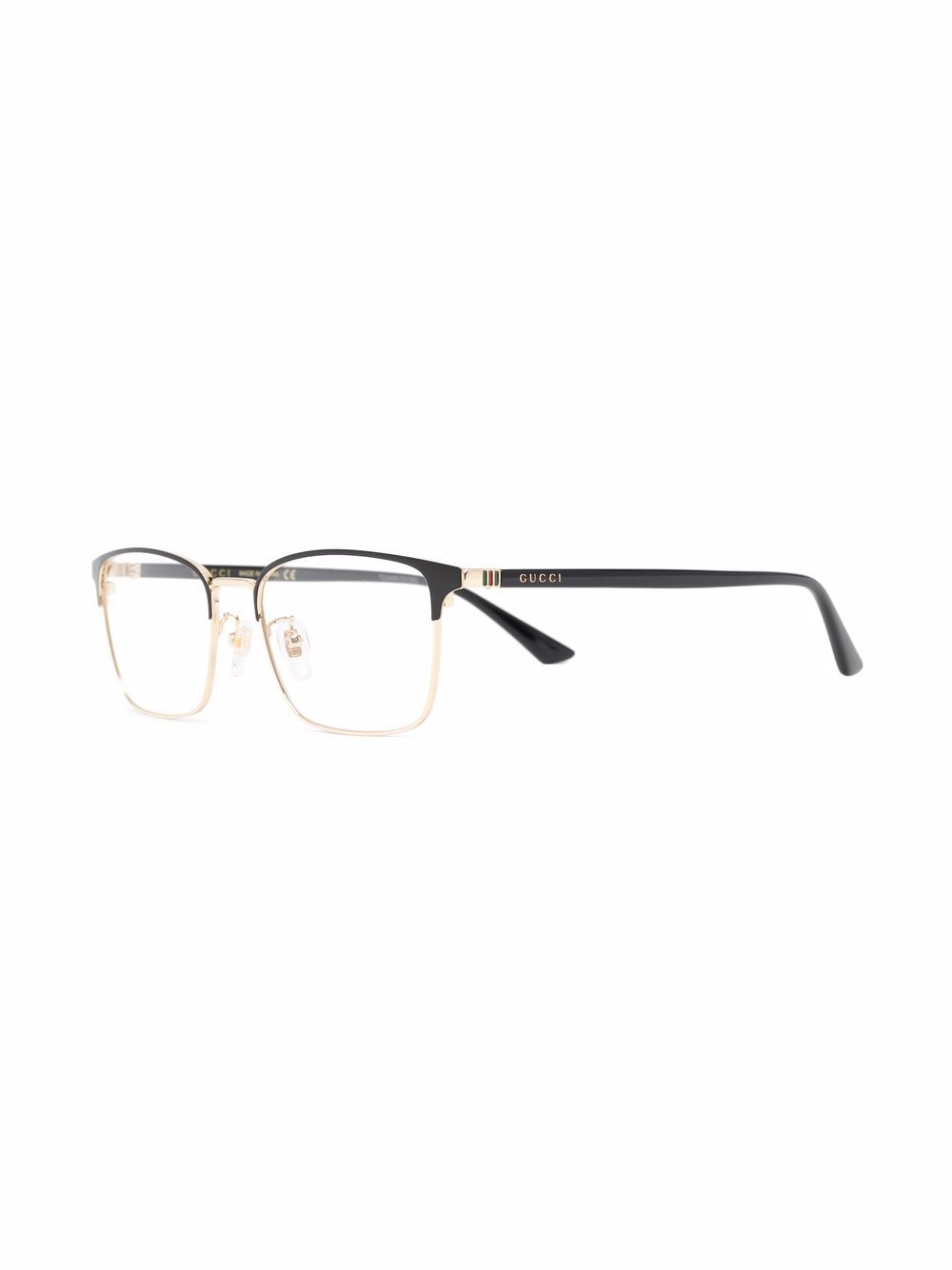 Gucci Eyewear Bril met hoornen montuur - Zwart