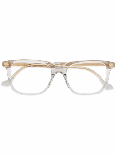 Gucci Eyewear transparent square-frame eyeglasses
