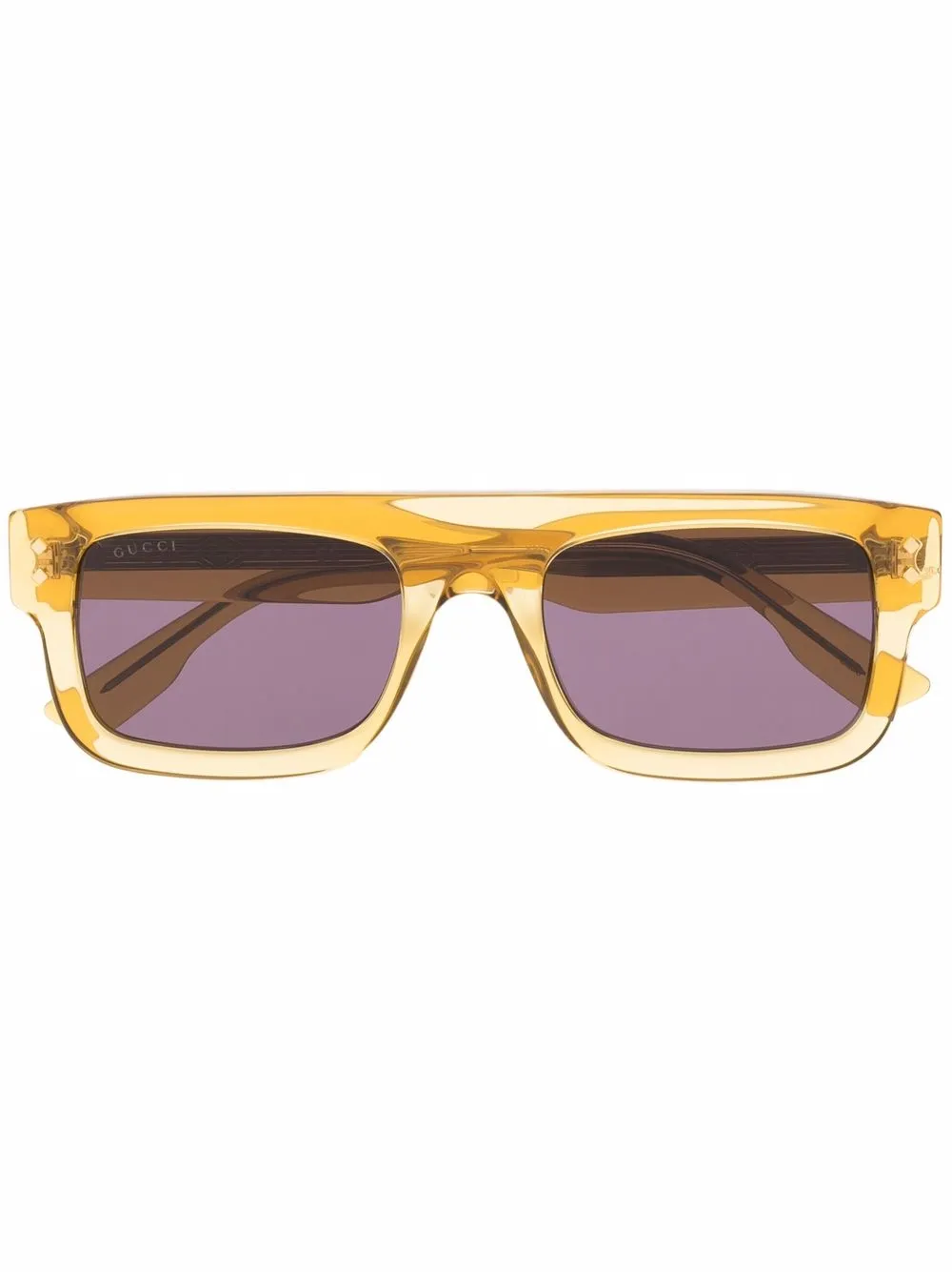 

Gucci Eyewear lentes de sol con armazón cuadrada - Dorado