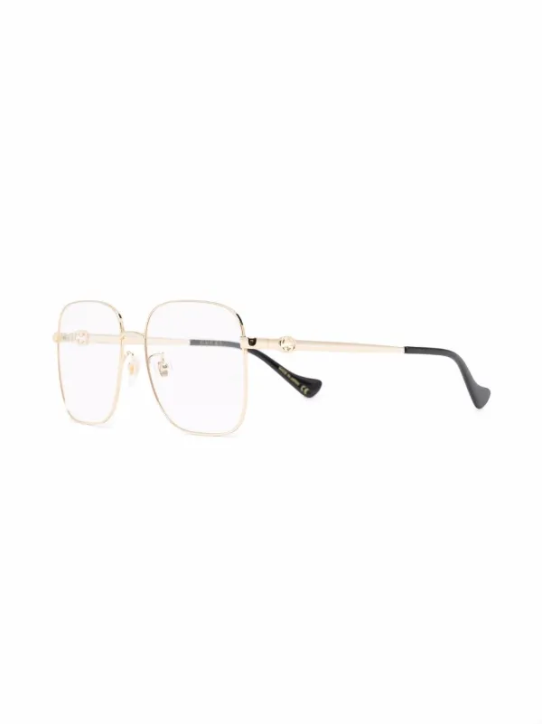 Gucci Eyewear グッチ・アイウェア チェーン スクエア眼鏡フレーム