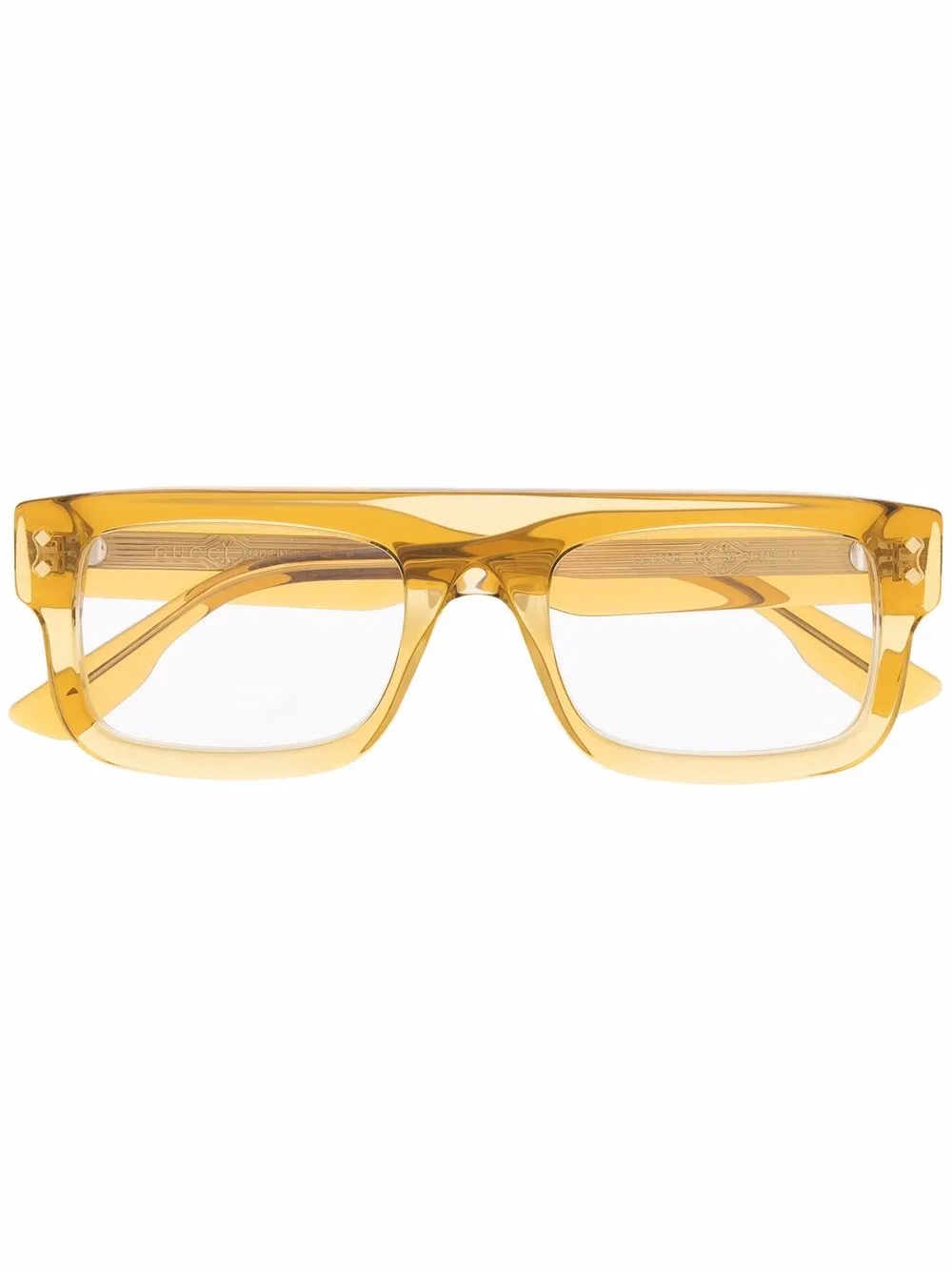 

Gucci Eyewear lentes con armazón cuadrada - Amarillo