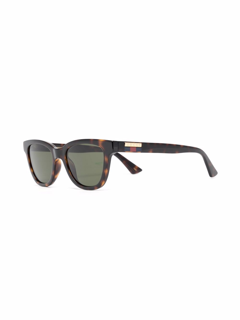 Gucci Eyewear Zonnebril met vierkant montuur - Bruin