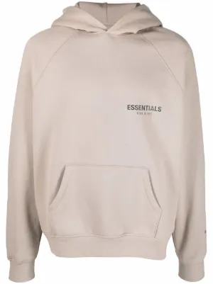 fear of god essentials taupe moletom com capuz