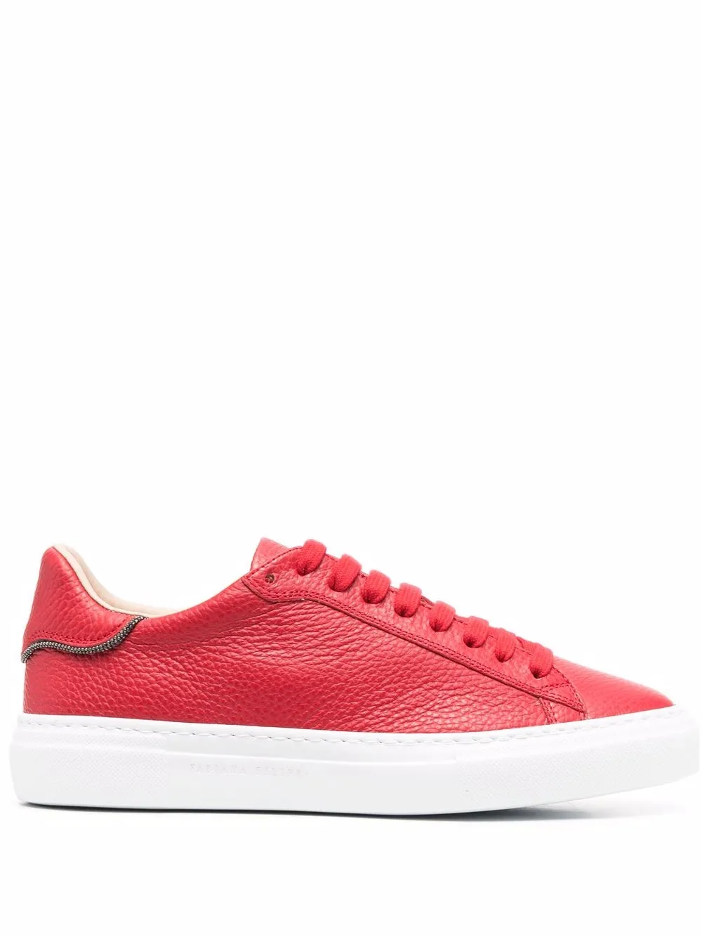 

Fabiana Filippi embellished low-top sneakers - Red