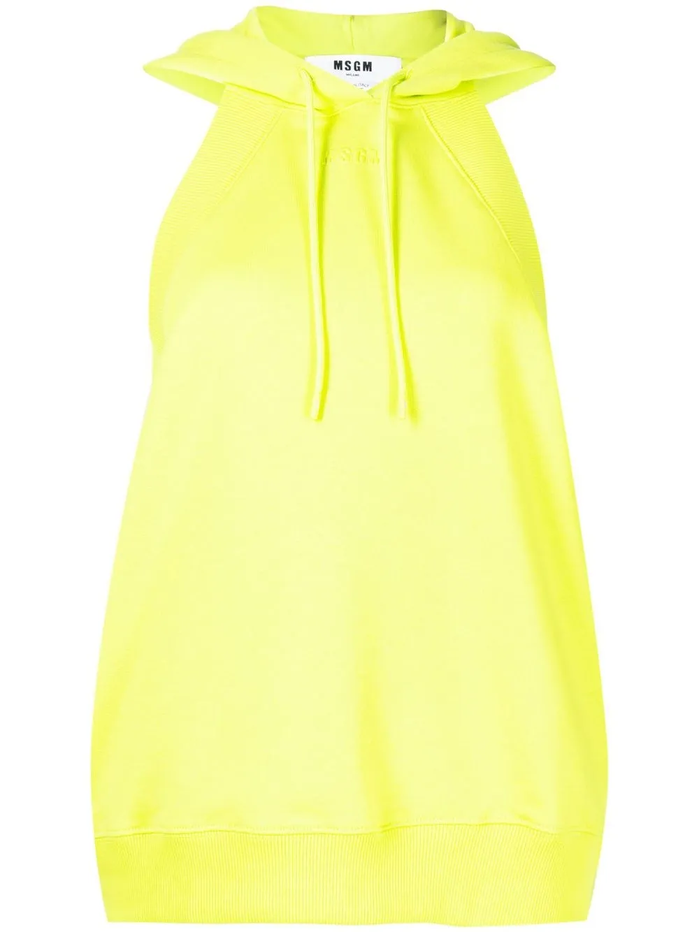 

MSGM hoodie sin mangas con cordones - Verde