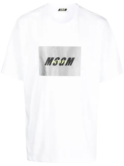MSGM تيشيرت بطبعة شعار الماركة