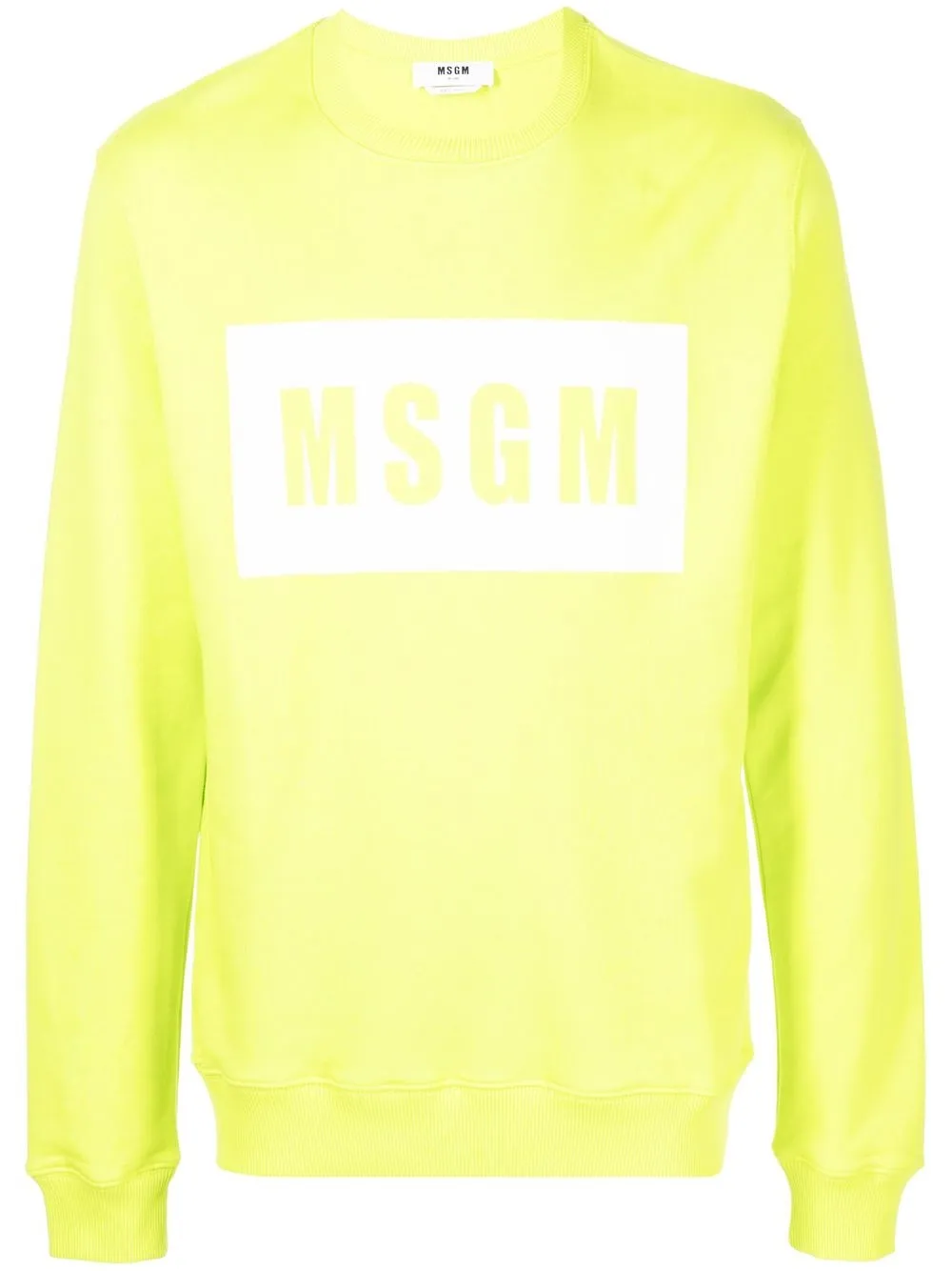 

MSGM sudadera con logo estampado - Verde