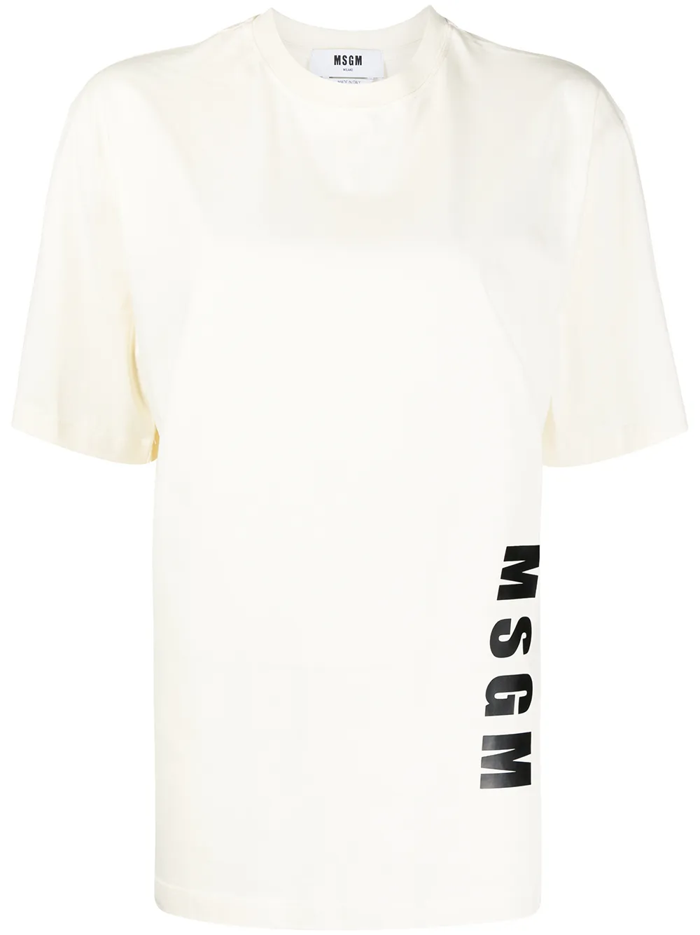 

MSGM playera con logo estampado - Blanco