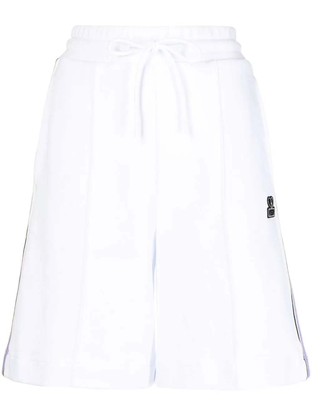 

MSGM shorts con parche del logo - Blanco