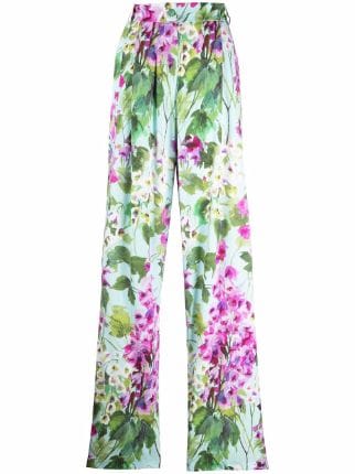 Dolce & Gabbana floral-print wide-leg Trousers - Farfetch