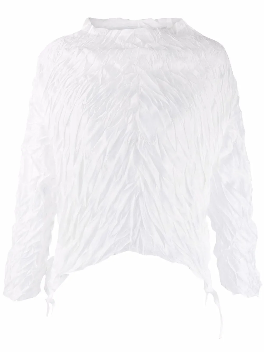 Pleats Please Issey Miyake топ с длинными рукавами и складками