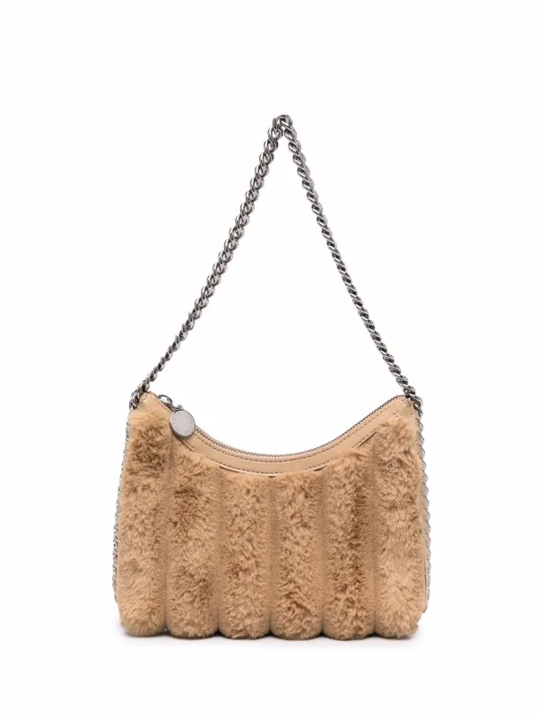 Stella McCartney Falabella Three Chain Tote Bag Natural Beige