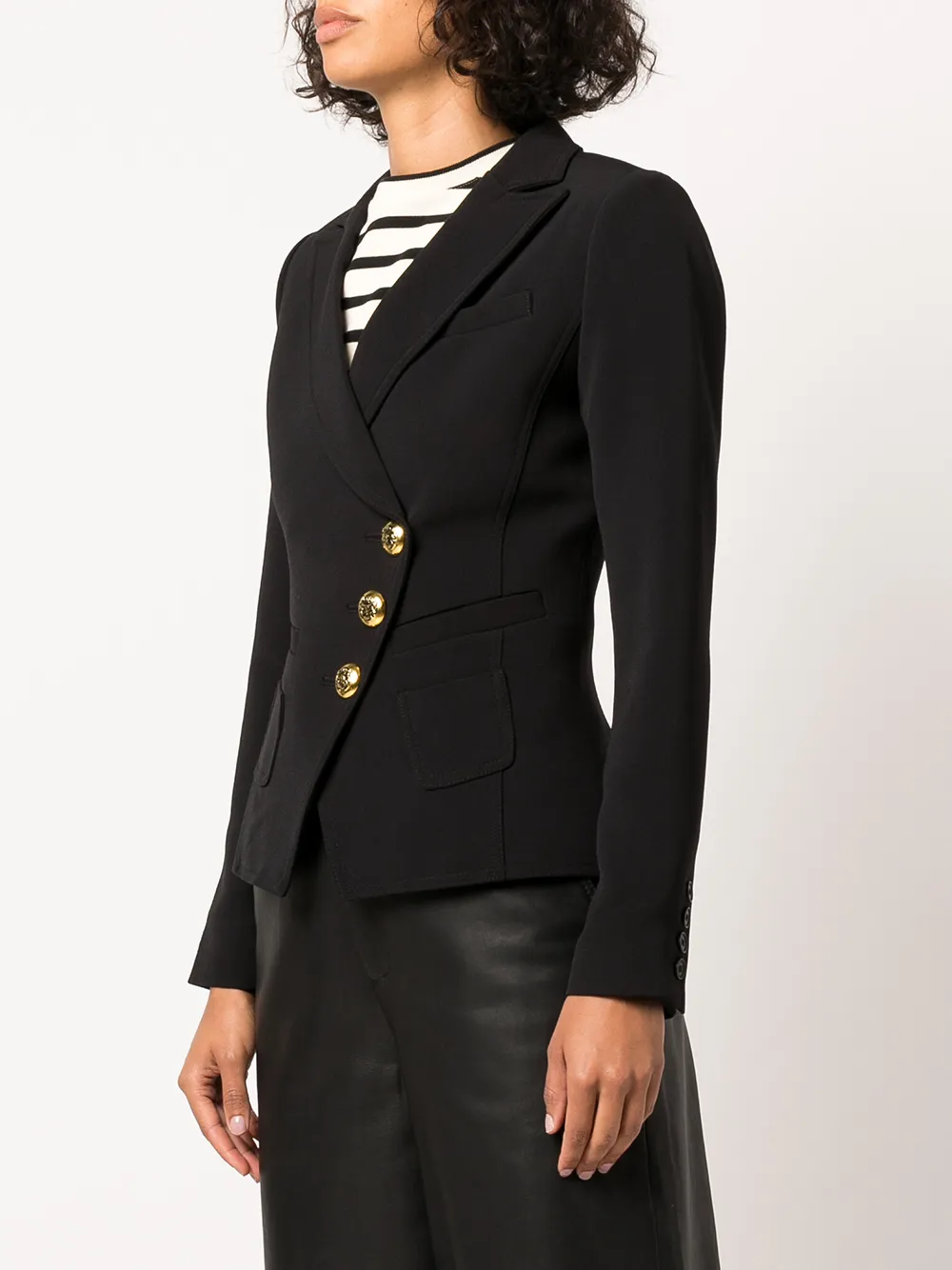 Shop Smythe Wrap Single-breasted Blazer In Schwarz