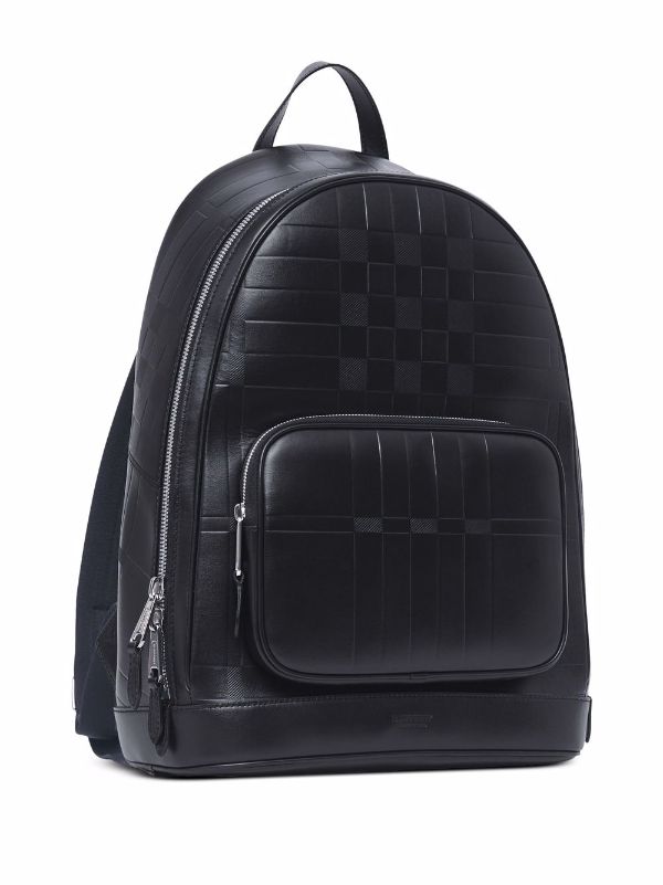 Burberry embossed-check Leather Backpack - Farfetch