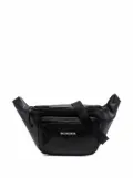 Balenciaga zipped leather belt bag - Black