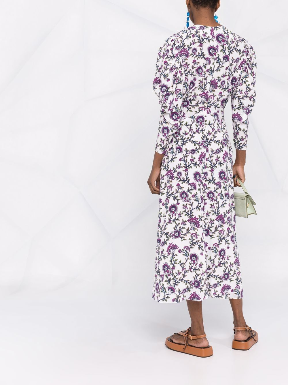 ISABEL MARANT floral-print silk midi dress Women