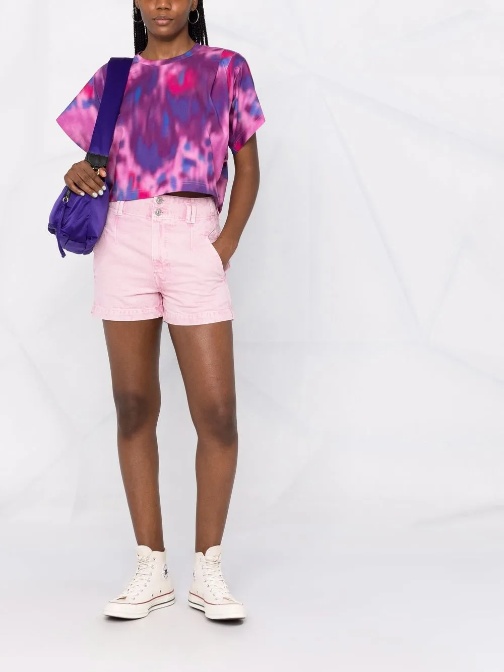 MARANT ÉTOILE Denim shorts - Roze